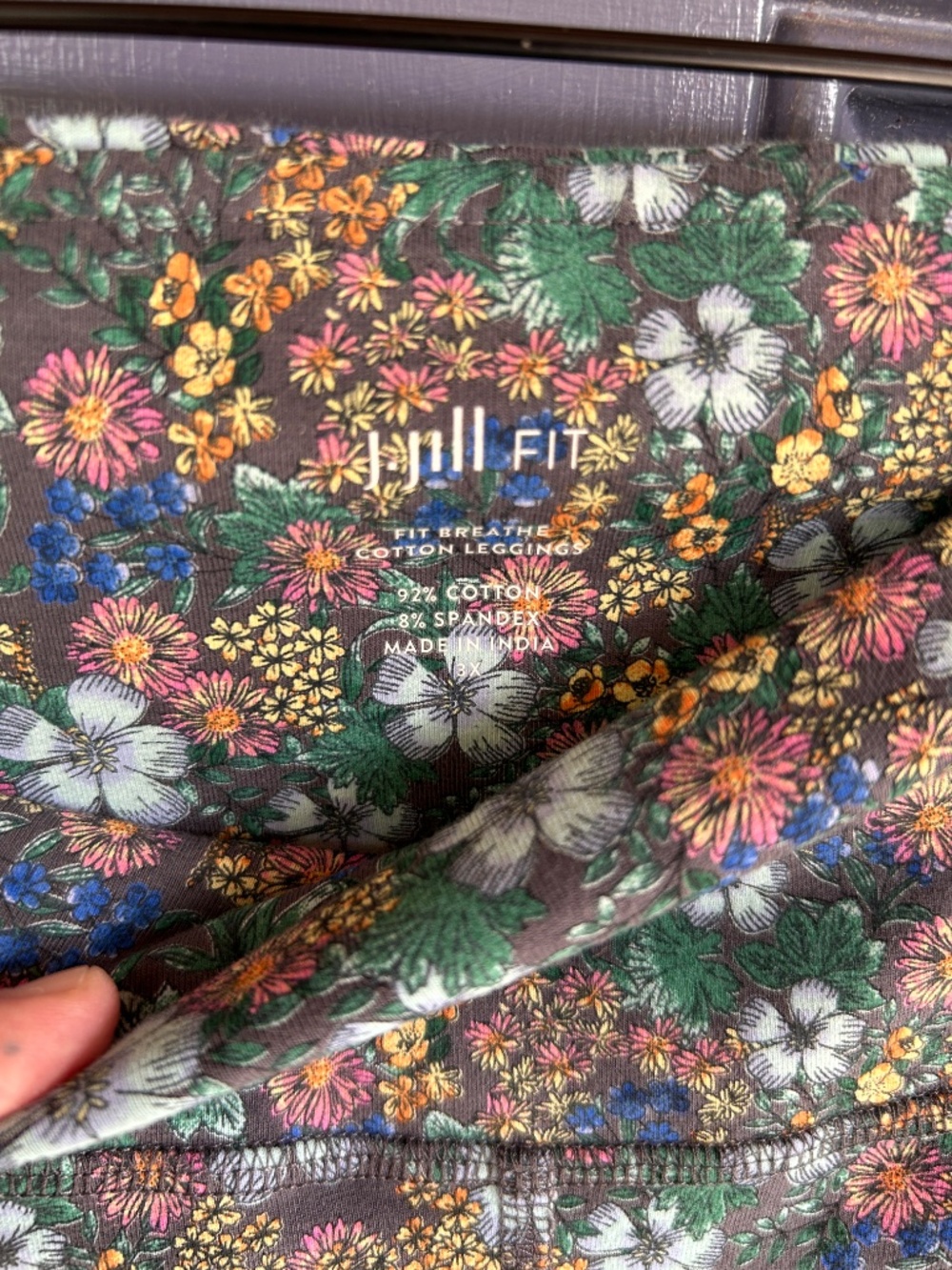 J. Jill Fit Cotton Leggings, 3X, NWOT - Picture 2 of 4